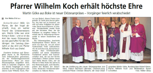 Pfarrer Wilhelm Koch erhält höchste Ehre