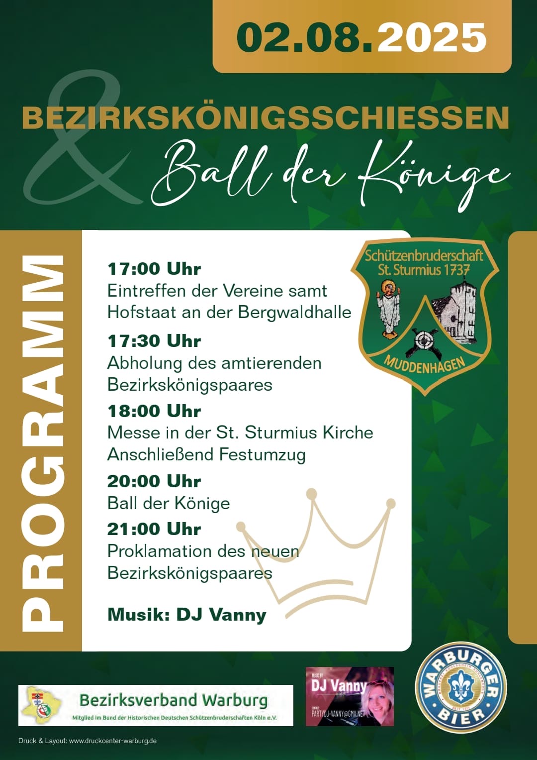Bezirkskönigschießen & Ball der Könige 2025 Bezirkskönigschießen & Ball der Könige 2025